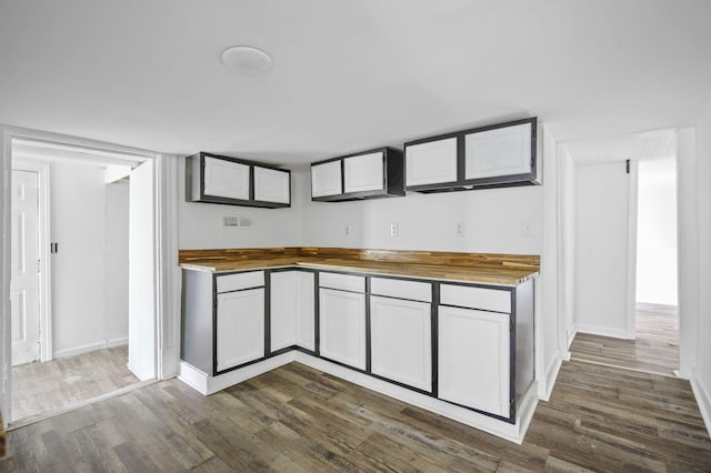 116 Ridge Rd, Chattanooga, TN 37411 - kitchen featuring wooden counters and dark wood-style flooring