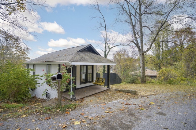 view of front of property