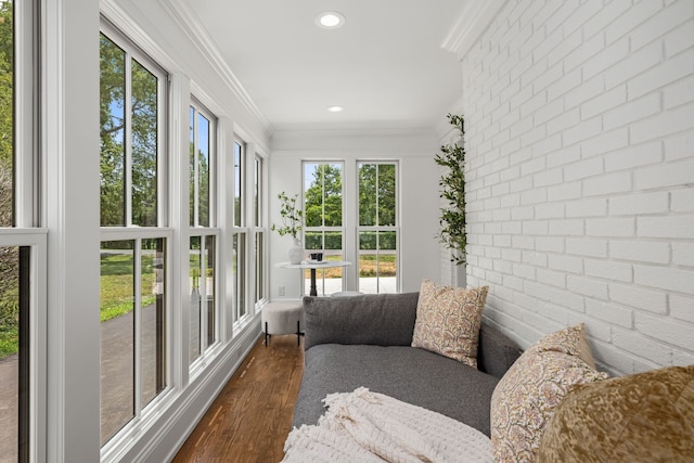 sunroom / solarium with plenty of natural light