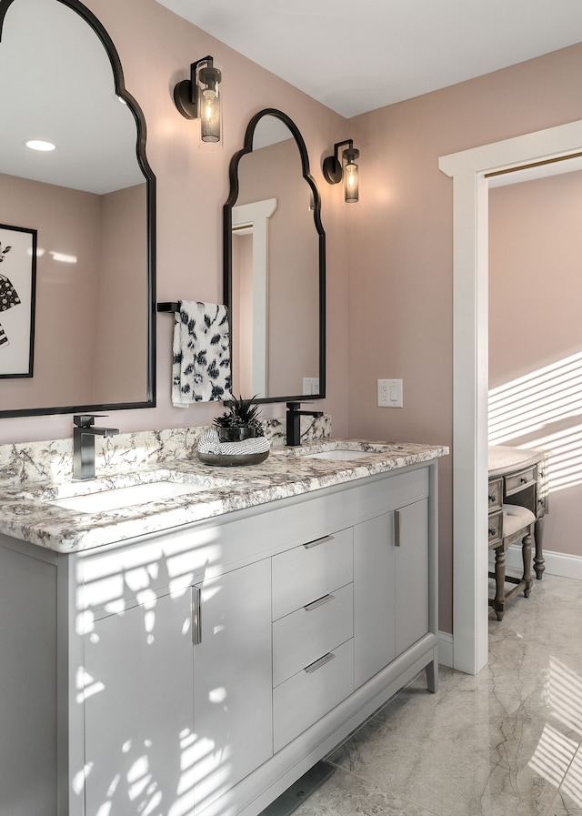 bathroom featuring vanity