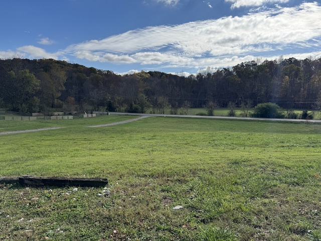 view of mountain feature featuring a rural view