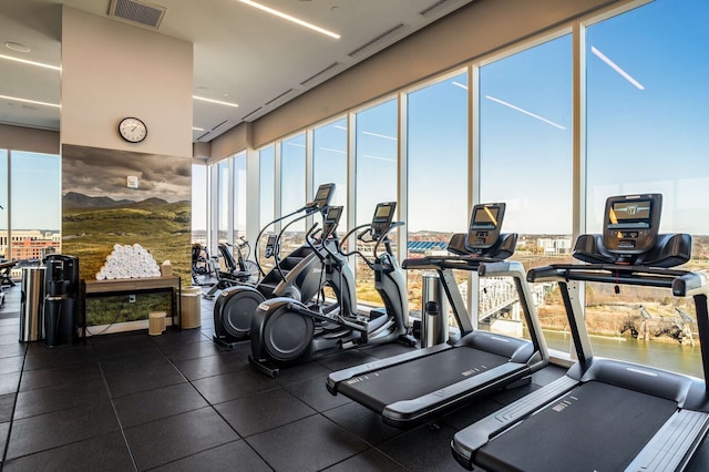 view of exercise room