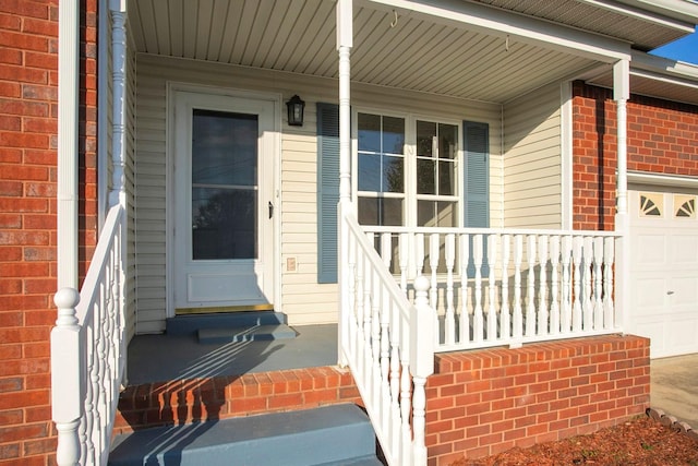 property entrance with a porch