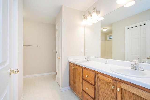 bathroom featuring vanity