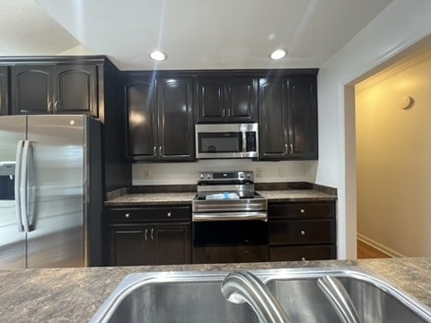 kitchen featuring appliances with stainless steel finishes