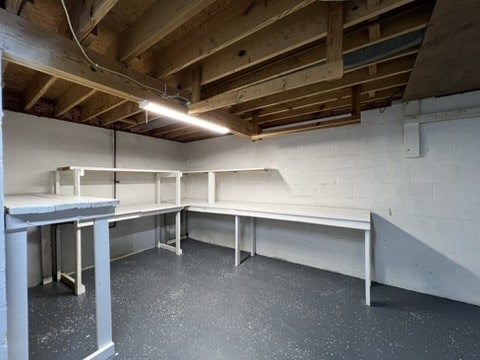 view of basement