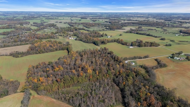 drone / aerial view featuring a rural view