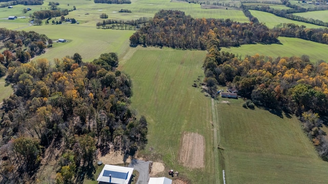 bird's eye view featuring a rural view