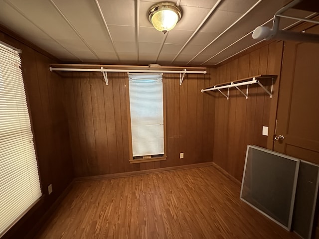 spacious closet with wood-type flooring