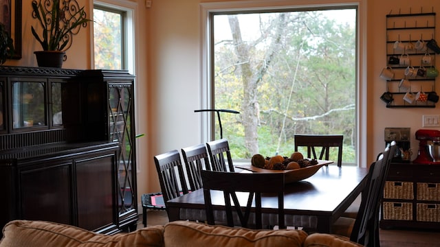 view of dining room