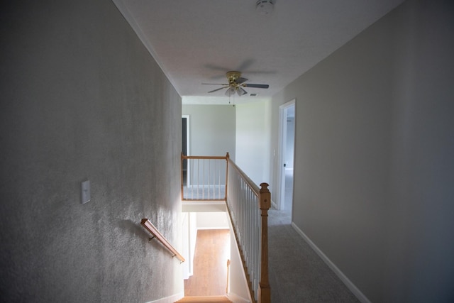1805 Pointe Ct, Lebanon, TN 37087 - staircase with a ceiling fan