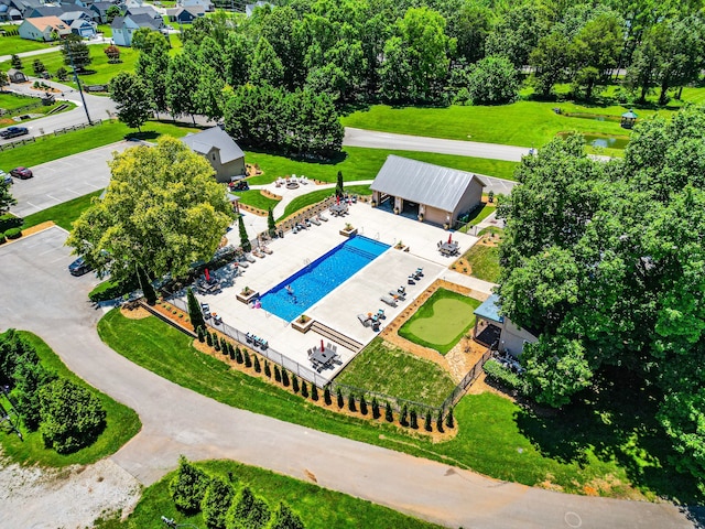 birds eye view of property