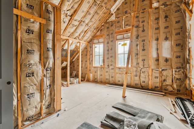 view of attic