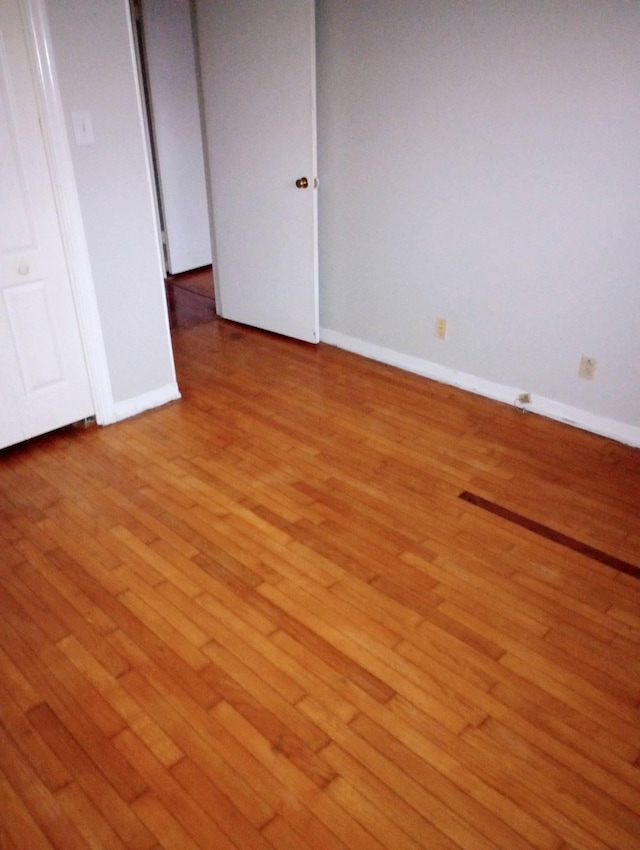 interior space with light hardwood / wood-style flooring