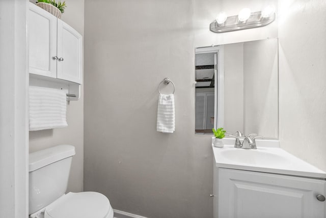 3 Hillwood Ct, Clarksville, TN 37043 - bathroom with toilet, vanity, and baseboards