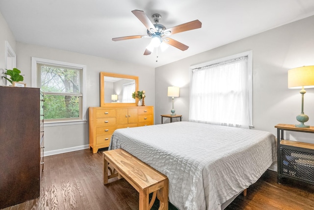 3 Hillwood Ct, Clarksville, TN 37043 - bedroom with wood finished floors, baseboards, and a ceiling fan