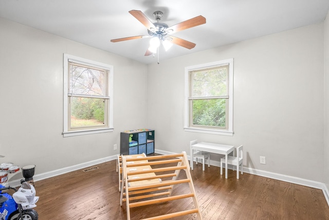 3 Hillwood Ct, Clarksville, TN 37043 - bedroom featuring wood finished floors, baseboards, and a ceiling fan