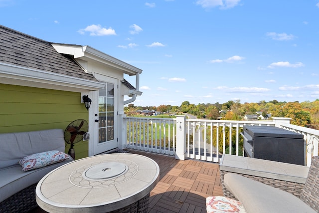 view of patio / terrace featuring a deck