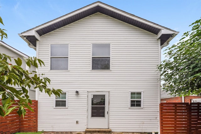 view of rear view of property