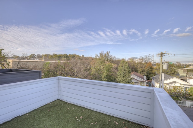 view of balcony