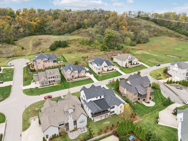 bird's eye view featuring a residential view