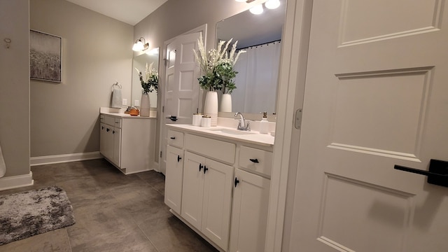 bathroom featuring vanity