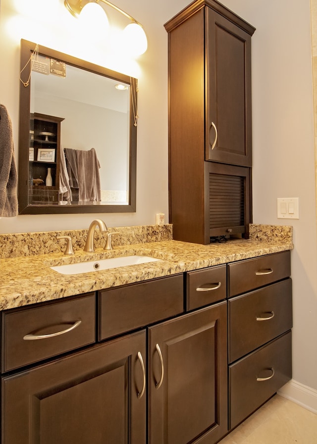 bathroom featuring vanity