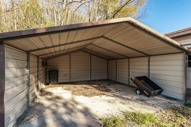 view of outdoor structure featuring a carport