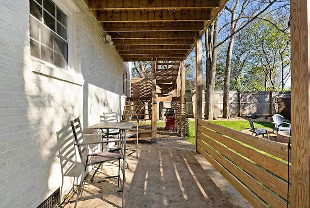 view of patio