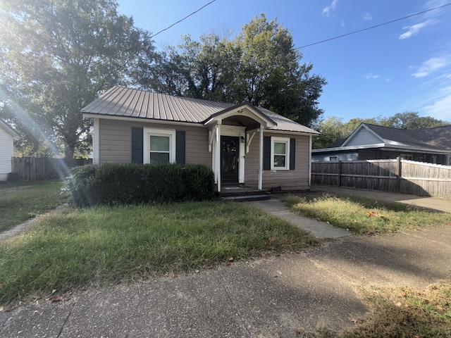 view of bungalow-style home