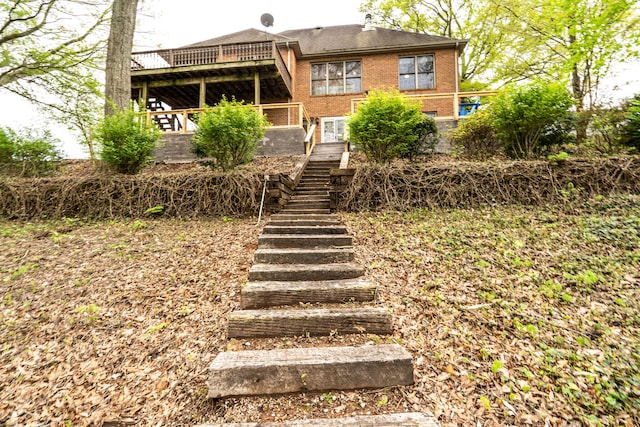 view of rear view of property