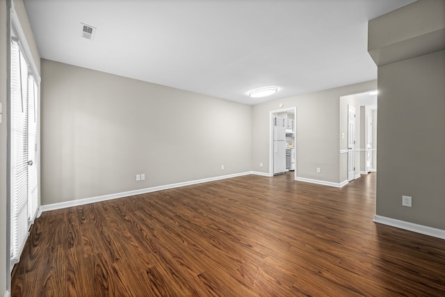 interior space featuring dark wood-type flooring