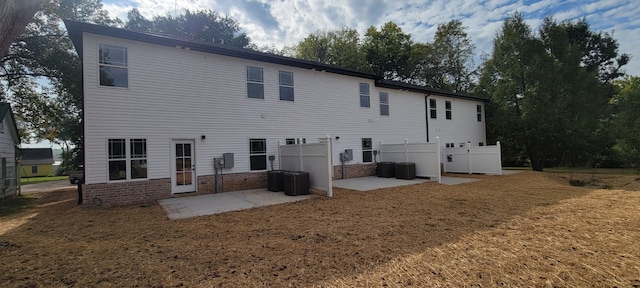 back of property with a patio area