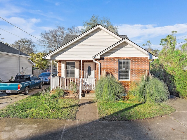 bungalow with covered porch