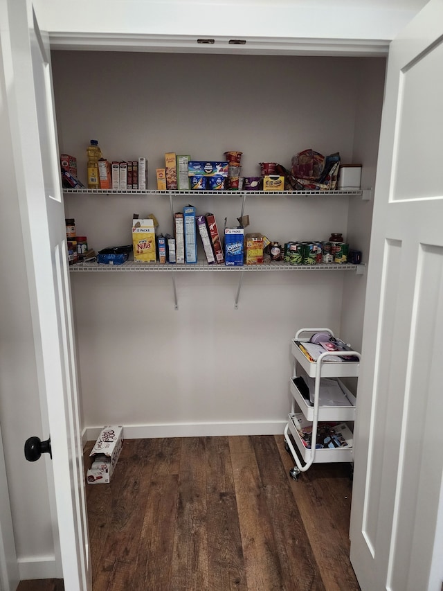 view of pantry