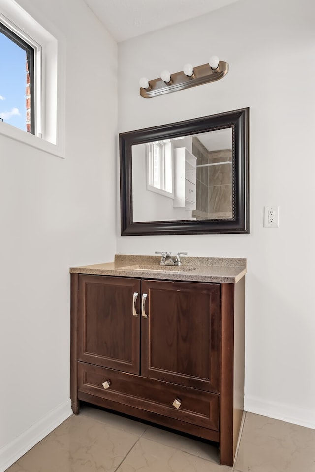 bathroom featuring vanity