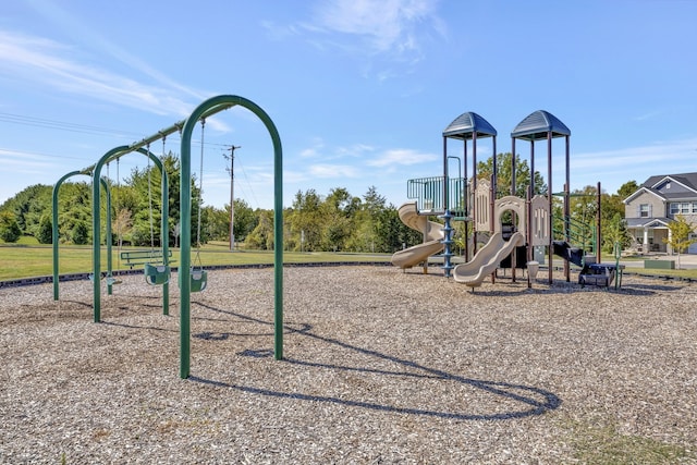 view of jungle gym