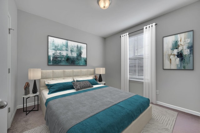 bedroom featuring carpet floors