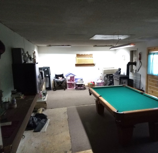 game room featuring pool table