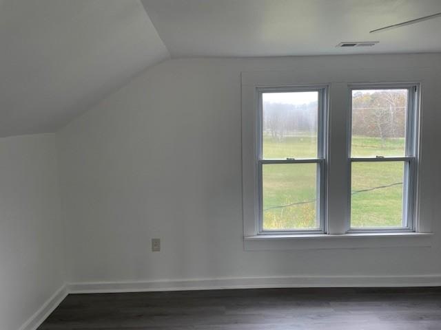 60 Riddle Rd, Shelbyville, TN 37160 - additional living space with lofted ceiling and dark wood finished floors