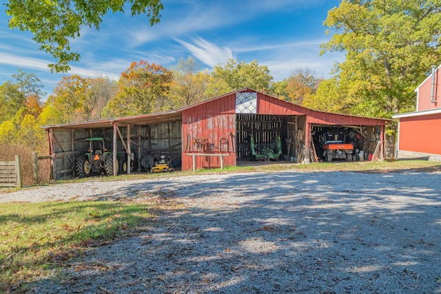 view of outbuilding