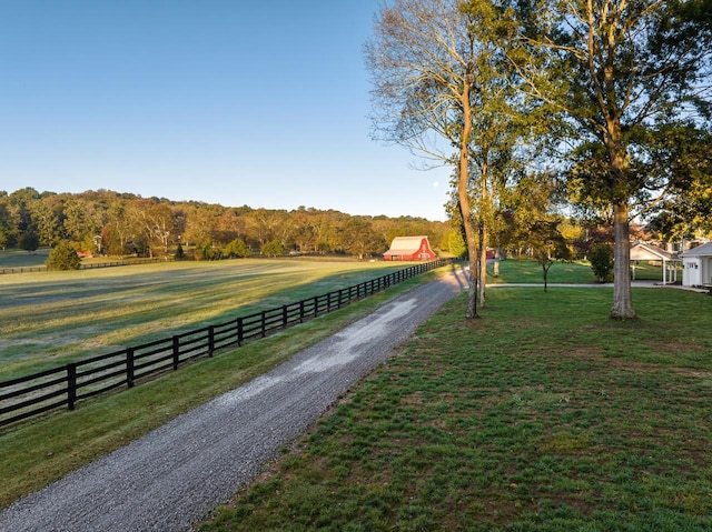 view of community with driveway