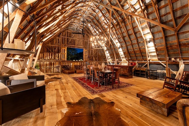 view of attic