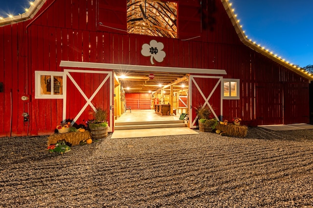 view of barn