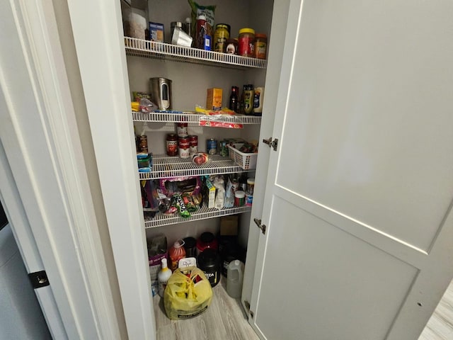 view of pantry