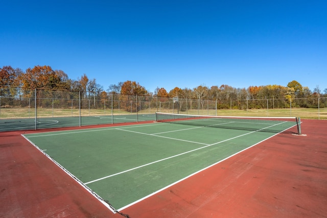 view of tennis court