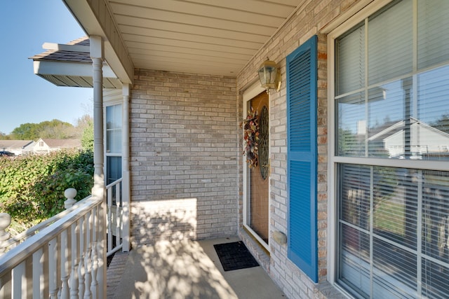 view of balcony