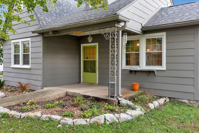 property entrance with a porch