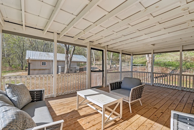 sunroom with a healthy amount of sunlight