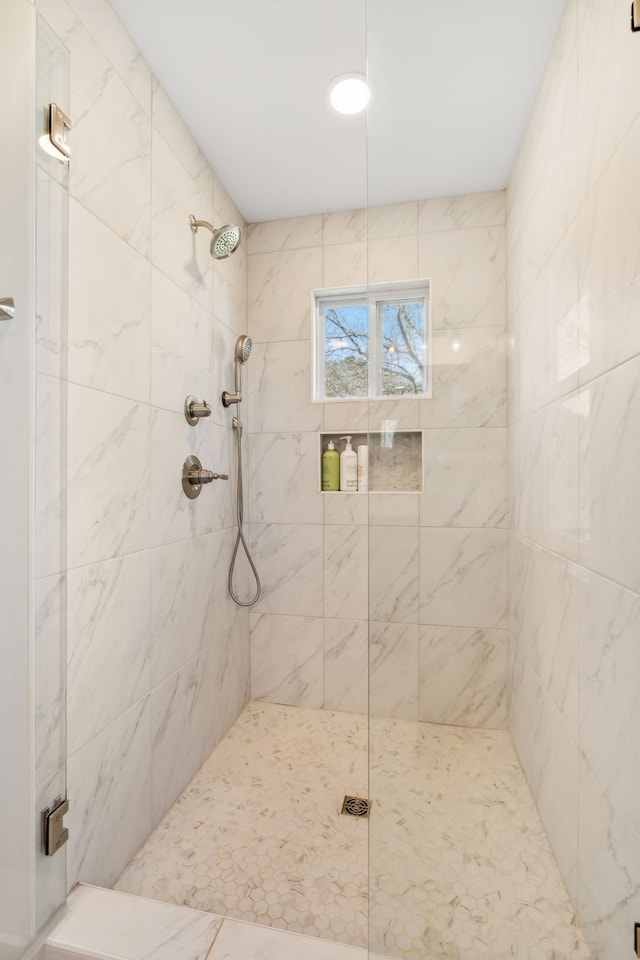 bathroom with walk in shower